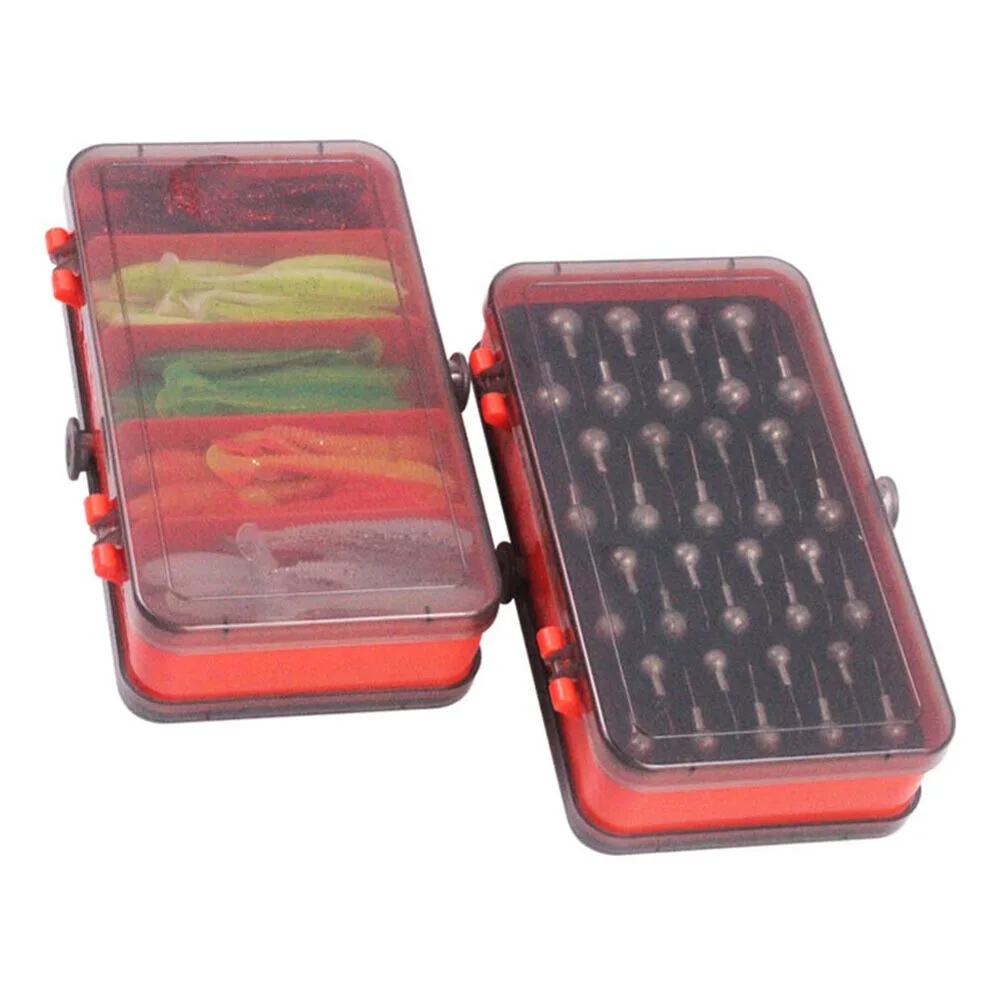 Jig Head Lure - Boîte de rangement portable double face