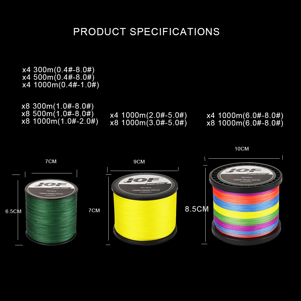 Ligne de pêche JOF 500M 300M 1 - Fishing Equipment Bundle avis et prix