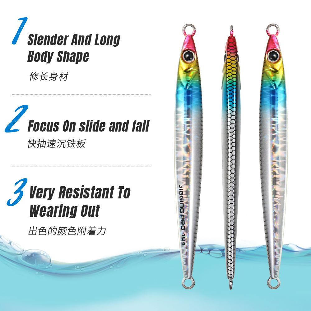 JIGGING PRO 40g 60g Slide Stic - Jig Head Lure avis et prix