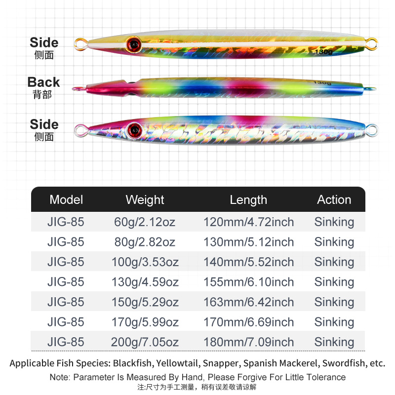 OBSESSION J85 100g 130g 150g 1 - Jig Head Lure avis et prix