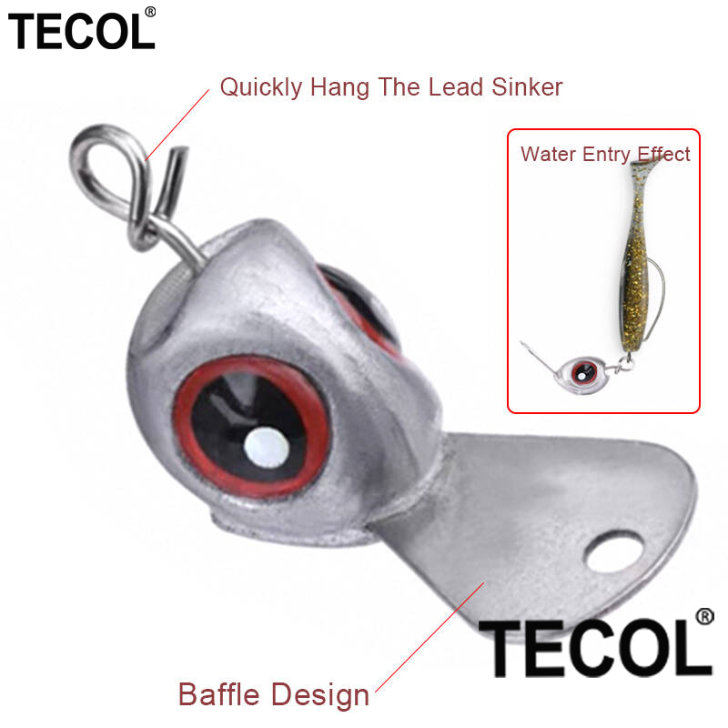 TECOL 5 ou 10 pièces 3.5g 5G 7 - Jig Head Lure avis et prix