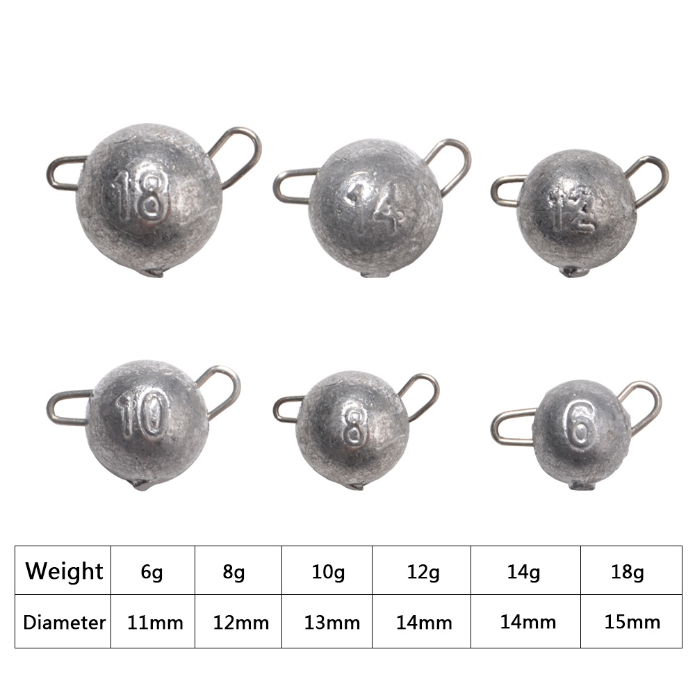 FTK 5 pièces tête de gabarit d - Jig Head Lure avis et prix